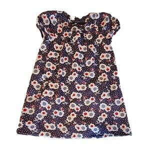 Mini Boden Dress Cottage Kidcore Whimsical Retro Floral Pockets Lined Girls 7-8Y
